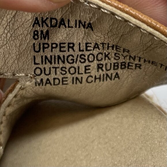 Anne Klein Akdalina Tan Brown Espadrille Slides Sandals‎ Leather 8 Women’s - Picture 10 of 10